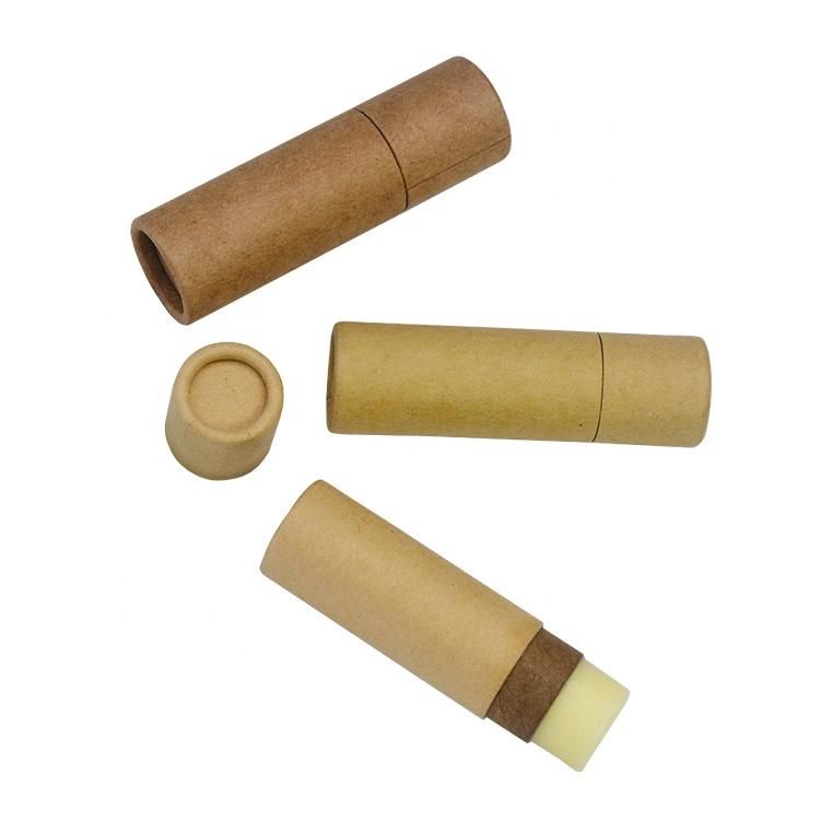 Luxury Print Kraft Black Round Deodorant Paper Tubes