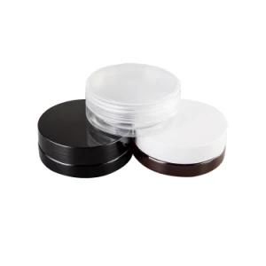 10ml 20ml 30ml Cosmetic Empty Black Pet Plastic Cream Container Jar