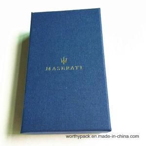 Rigid Navy Blue Board Paper Packaging box with Lid