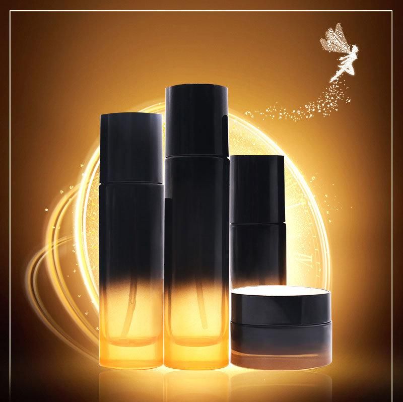 Best Selling Brown Black Cosmetic Packaging Cream Jars 30ml 100ml 120ml Lotion Glass Bottles