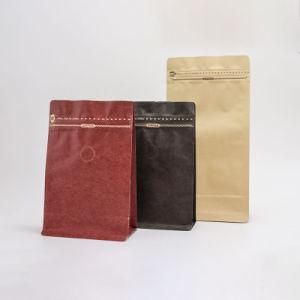 Hot Sale Pouch Sealable Brown Kraft Paper Coffee Bags with Zipper