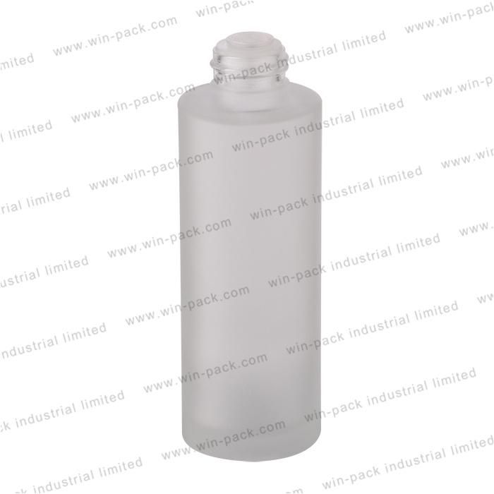 Winpack Manufacturer Sale Glass Lotion Bottle Frosted Round Small Metal Cap Bottle