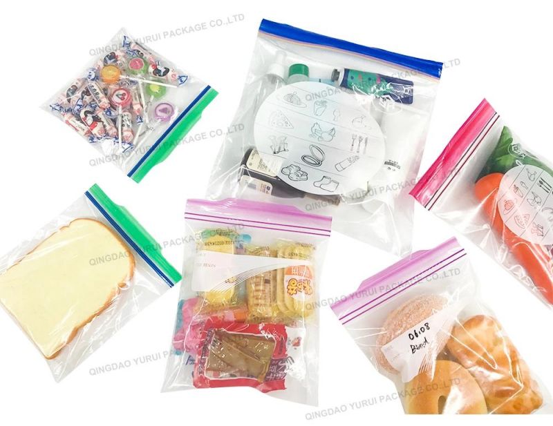 Colorful Cartoon Food Standard Sandwich Freezer Zipper Ziplock Food Storage Bags