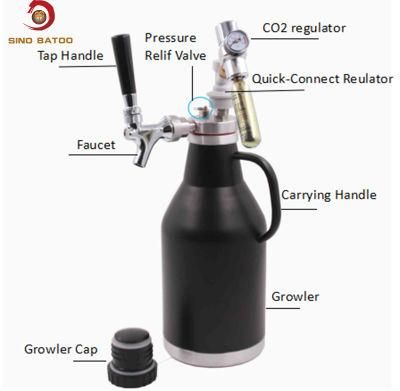 Doppelwandig Homecraft Termo 1L 2L Ss Wine Beer Growler