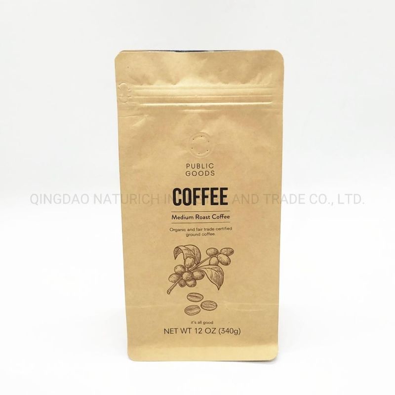 1lb Biodegradable Coffee Bag with Valve