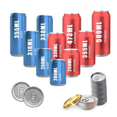 330ml 500ml Standard Factory Price Customized Logo Aluminum Carbonate Beverage Soft Drink Can
