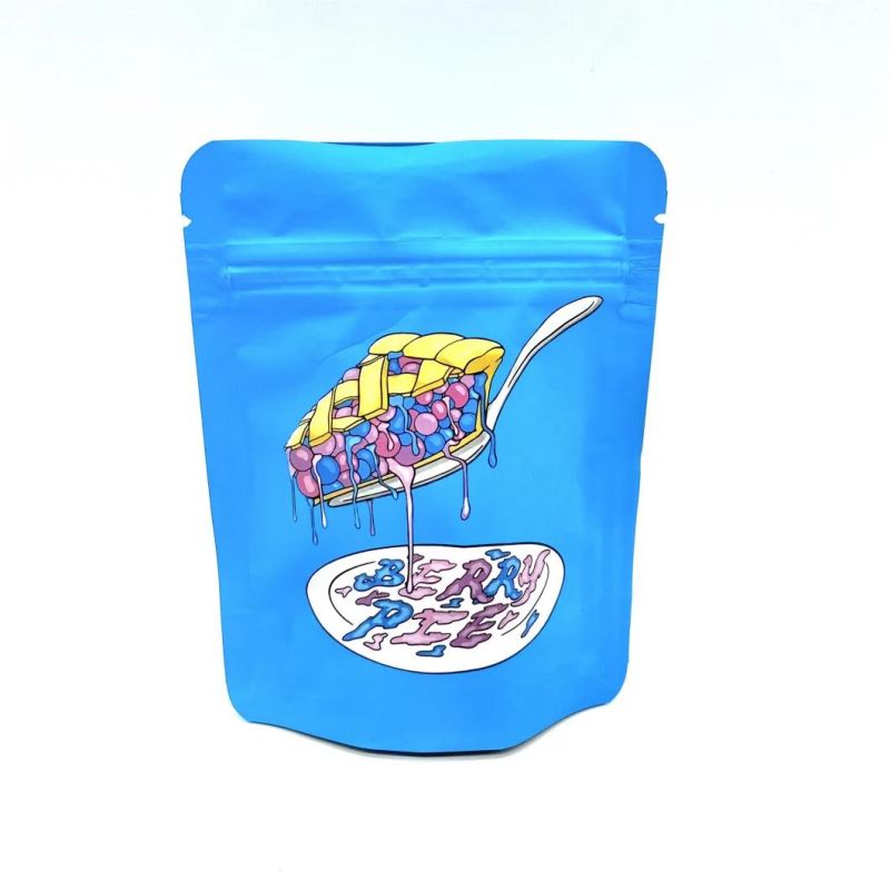 Customized Hologram Labels Resealable Zip Lock Mylar Bags