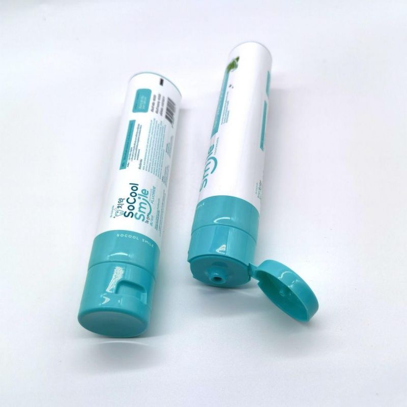 Sample Available Empty Plastic Cosmetic Tubes 50ml Matte Custom Tubes Oval Soft Squeeze Oval Tube Packaging