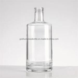 Customized Design 750ml Vodka/Whisky Liquor Glass Bottle with Cork/Cap