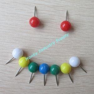Wholesale 21mm Colorful Plastic Round Ball Head Paper Pin