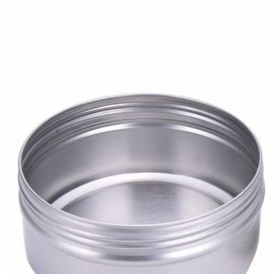 Aluminium Lip Balm Pots Container Makeup Cosmetic Cream Jar Pot Bottle with Clear Top View Window 100/150ml