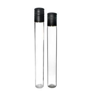 100ml 50ml Tube Sample Glass Wine Liquor Bottle with Aluminum Cap for Liquor