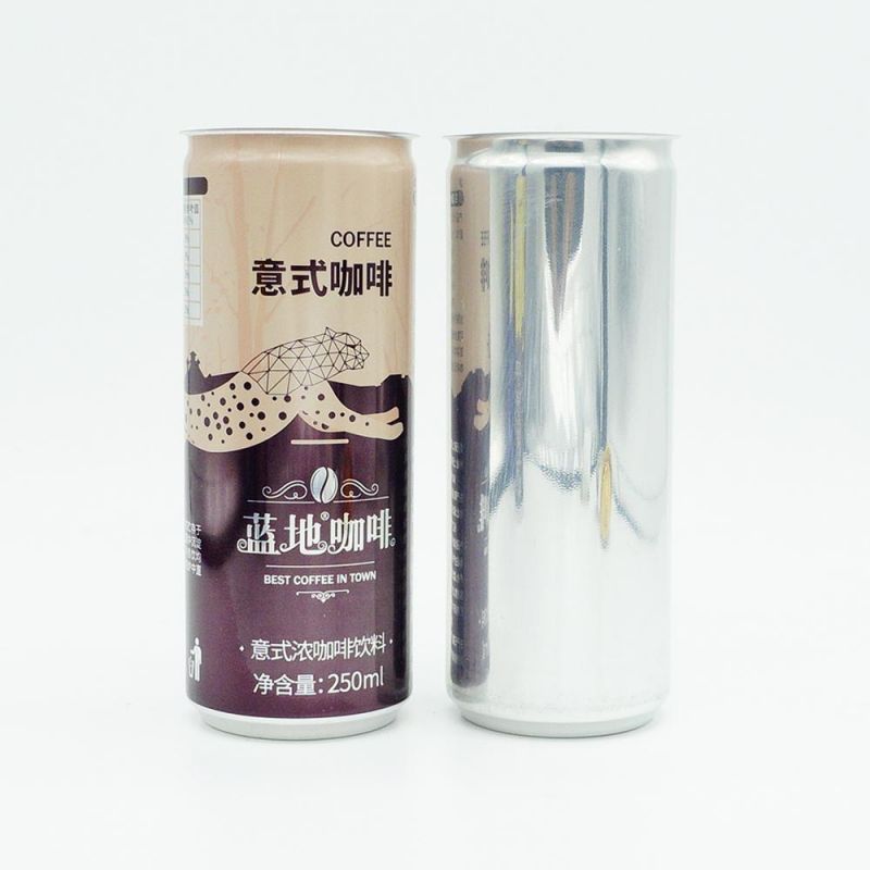 Slim 250ml Cans and 200 Lids for Cold Coffee