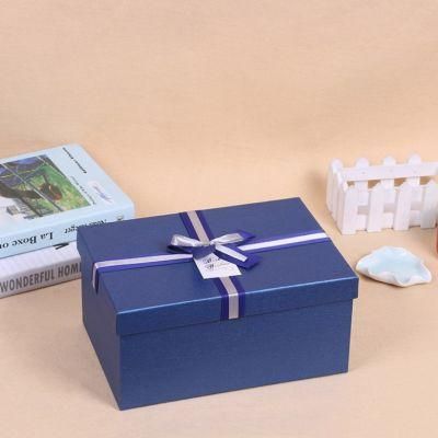Custom Cardboard Paper Packaging Magnetic Gift Box with Ribbon