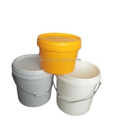 10 Liter Empty Round Food Grade Plastic Bucket with Wire Handle and Lid