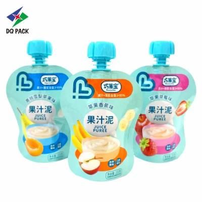 Moisture Proof Stand up Pouch with Spout Packaging Bag Customized Printing for Puree