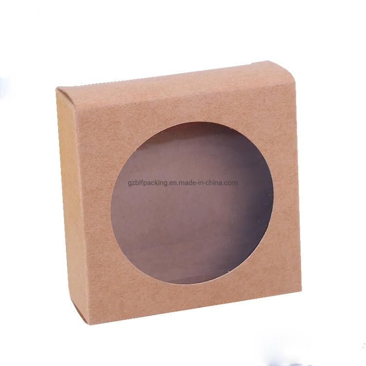 Folding Brown Kraft Paper Beautify Cosmetic Box Packaging