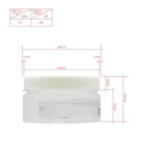250ml Pet Cream Jar Matte Finish Cosmetic Packaging Plastic Container