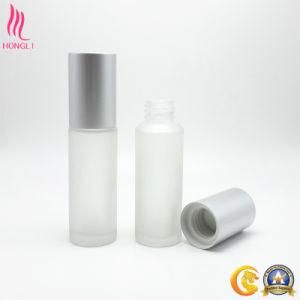 30ml Transparent Frosted Glass Bottle with Ball and Roller