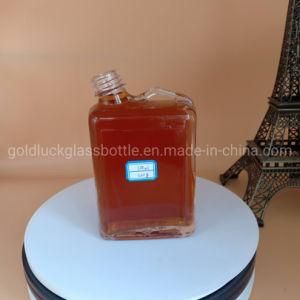 500ml Transparent Crystal Glass Bottle Liquor Botttle Spirit Bottle
