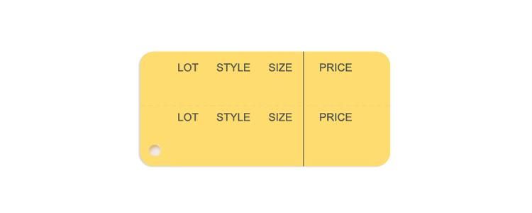 [Sinfoo] Garment Product Information Paper Price Tag (5998-1)