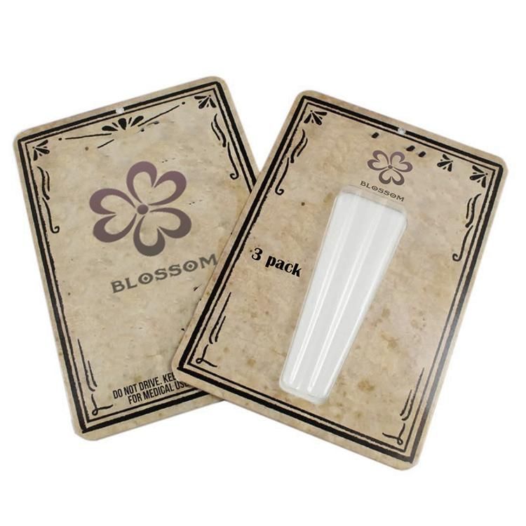 Clear Transparent Pet Clamshell Blister Plastic Custom Vape Packaging with Paper Card