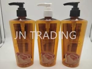 Flat Shaple 300ml Hair Care Pet Amber Bottle