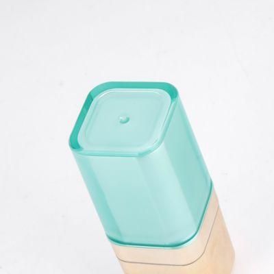 15ml 30ml 50ml Square Acrylic Cosmetic Airless Pump Bottle