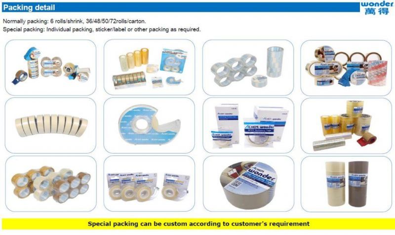 High Quality PVC Vinyl Hazard Warning Tape with Wonder Brand Used for Packing