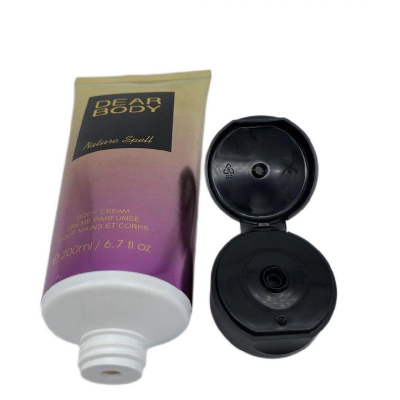 High Quality Empty Flat Tube Cosmetic Soft Tube with Screw Cover for Facial Cleanser and Hand Cream
