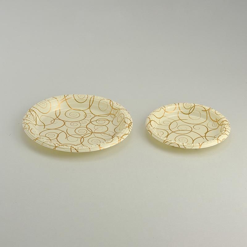 Easylife 7" (18cm) PS Printed Plastic Round Plate