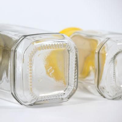 Wholease Empty 0.5kg 1kg Glass Bottle Jar Jars for Honey Packaging
