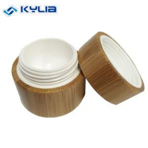 Baby Safe 10g Custom Logo Cosmetic Wooden Lid Jar for Face Cream Packaging