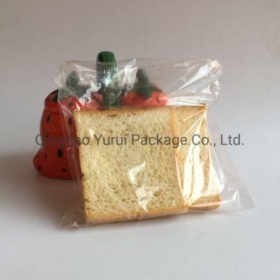 Food Grade Transparent Open End Flat Top Folded Poly Sandwich Bag