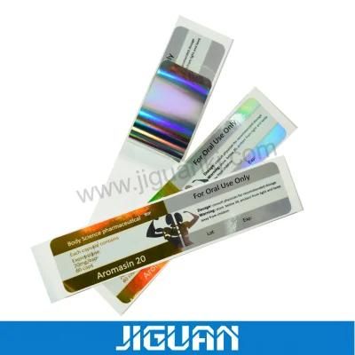 Pet Adhesive Water-Proof Hologram Medical Packaging Sticker Label