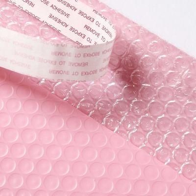 Factory Wholesale Custom Printed Pink Colored Plastic Bubble Mailing Bag Padded Envelope/Metallic Poly Bubble Mailer