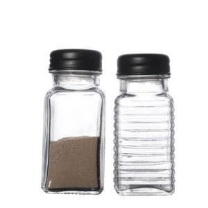 Spice Bottle Flint Container for Kitchen Customize Clear Glass Bottle Manufacturers
