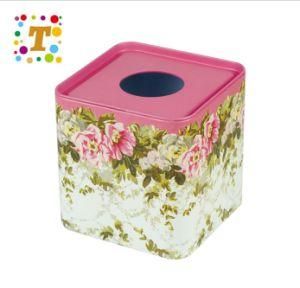 Metal Roll Paper Box Gift Paper Towel Packaging Square Box Accept Custom