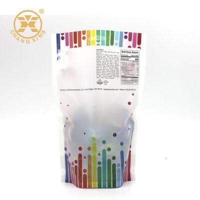 Custom Size Food Grade Pet/PE 500g Plastic Printed Packaging Packed Snacks Candy Bag