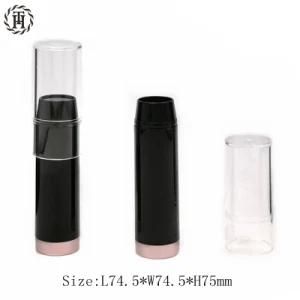 Round Pink Lip Balm Tube Cosmetic Container