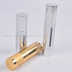 China Cosmetic Packaging 15ml 30ml 50ml Luxury Lotion Bottle Matte Silver Gold Clear Airless Bottle