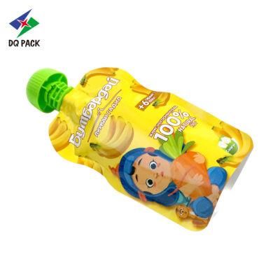 Baby Food Yogurt Packaging Plastic Drink Bag Packaging Stand up Pouch Plastic Doypack Bags with Special Design Spout