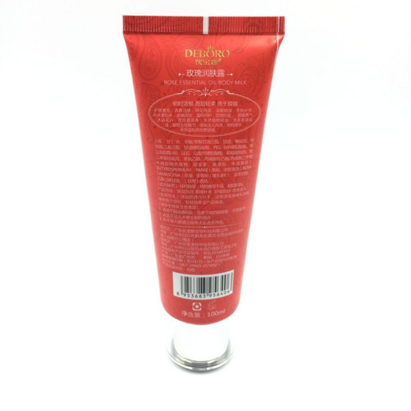 Plastic Tubes Cosmetic PP Cap for Sun Screen with Plating Screw on Cap