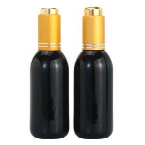 Wholesale 30ml Empty High Quality Black Glass Essential Oil Bottles with Push Dropper
