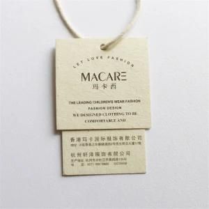 Factory Price High - End Custom 700g Thickness Vanilla Paper Tag