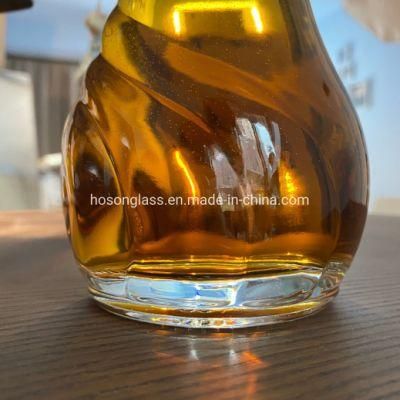 Hoson Wholesale Extra Flint 750ml 700ml 375ml 350ml Frosted Glass Bottles for Liquor 75cl