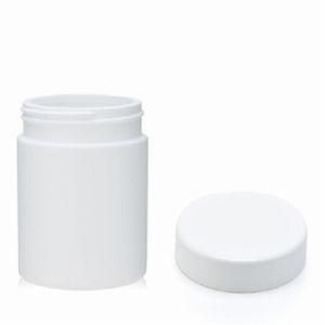 White Plastic HDPE Capsule Canister