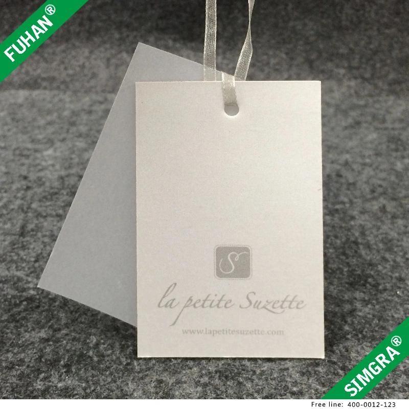 Garment Butter Paper Hangtag Design Printed Swing Tag