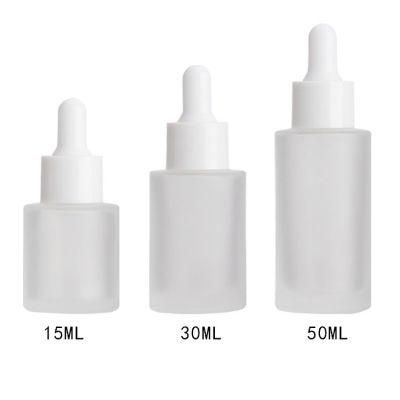 Customized Color 20ml 30ml 40ml 50ml 60ml 100ml 120ml Essential Oil Frost Dropper Glass Serum Bottles