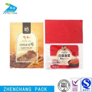 Tea Coffee Food Recyclable Packaging Bag Three Side Seal with Zipper